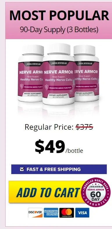 nerve armor 3 bottles price